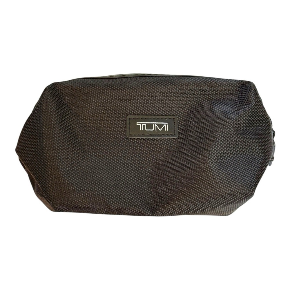 TUMI FOR DELTA Airlines Empty Blackโ Bag Pouch Amenity EUC